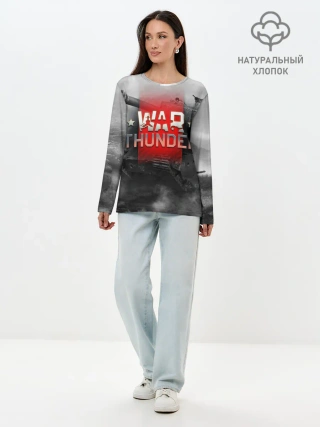 Лонгслив женский. Хлопок / WAR THUNDER / ВАР ТАНДЕР