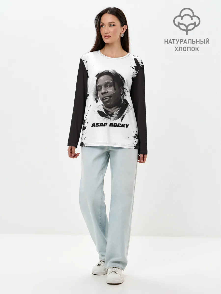 Лонгслив женский. Хлопок / АСАП | ASAP ROCKY