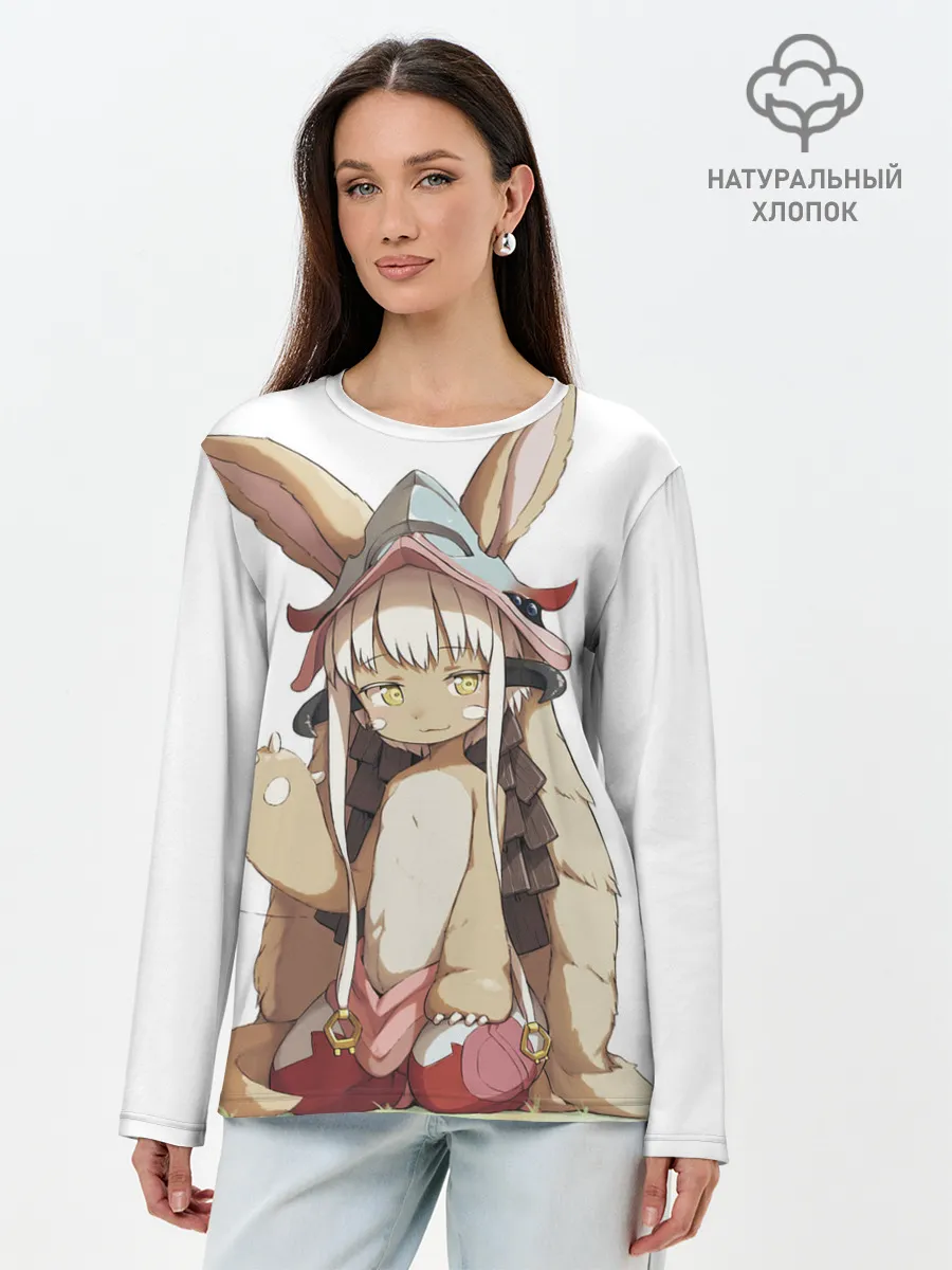 Лонгслив женский. Хлопок / Nanachi