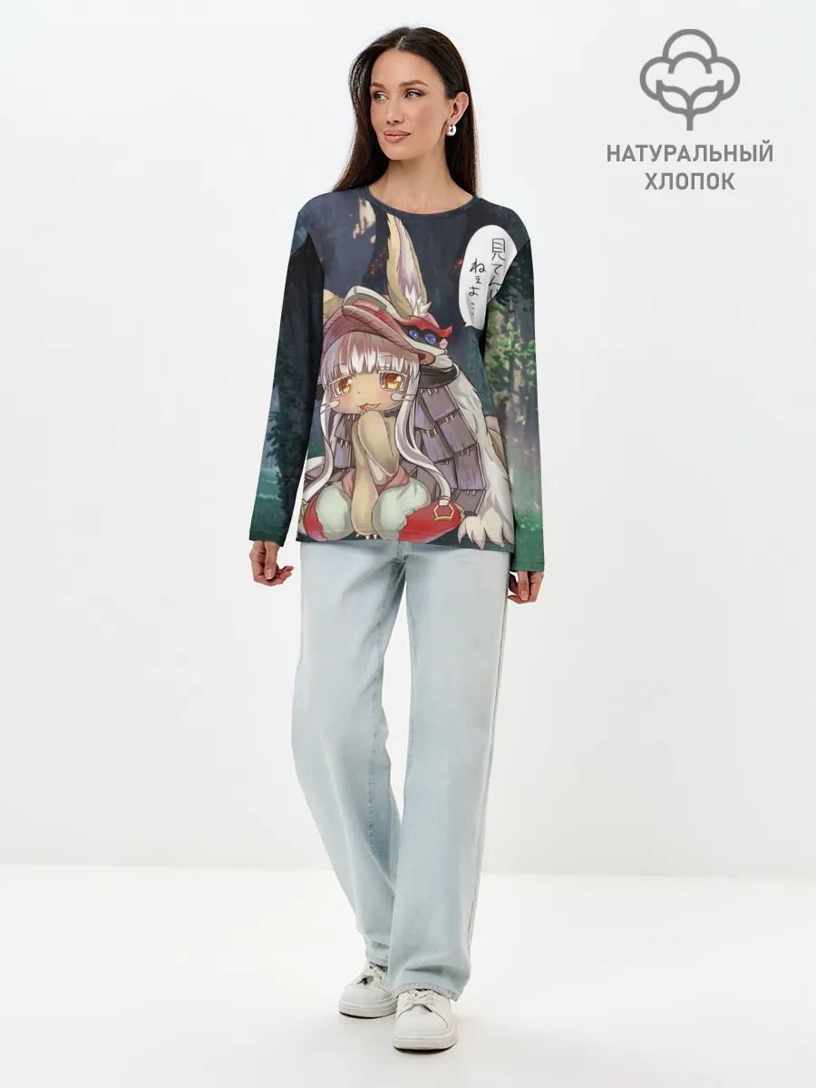 Лонгслив женский. Хлопок / Nanachi