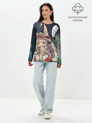 Лонгслив женский. Хлопок / Nanachi