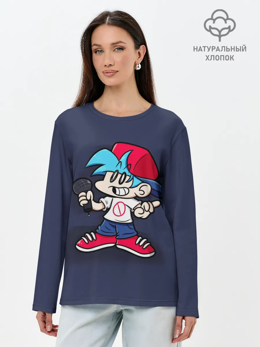 Лонгслив женский. Хлопок / Friday Night Funkin Бойфренд