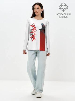 Лонгслив женский. Хлопок / EVANGELION | ПИЛОТ EVA