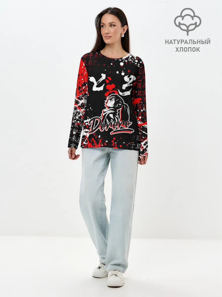 Лонгслив женский. Хлопок / ДОРОРО / DORORO / АНИМЕ