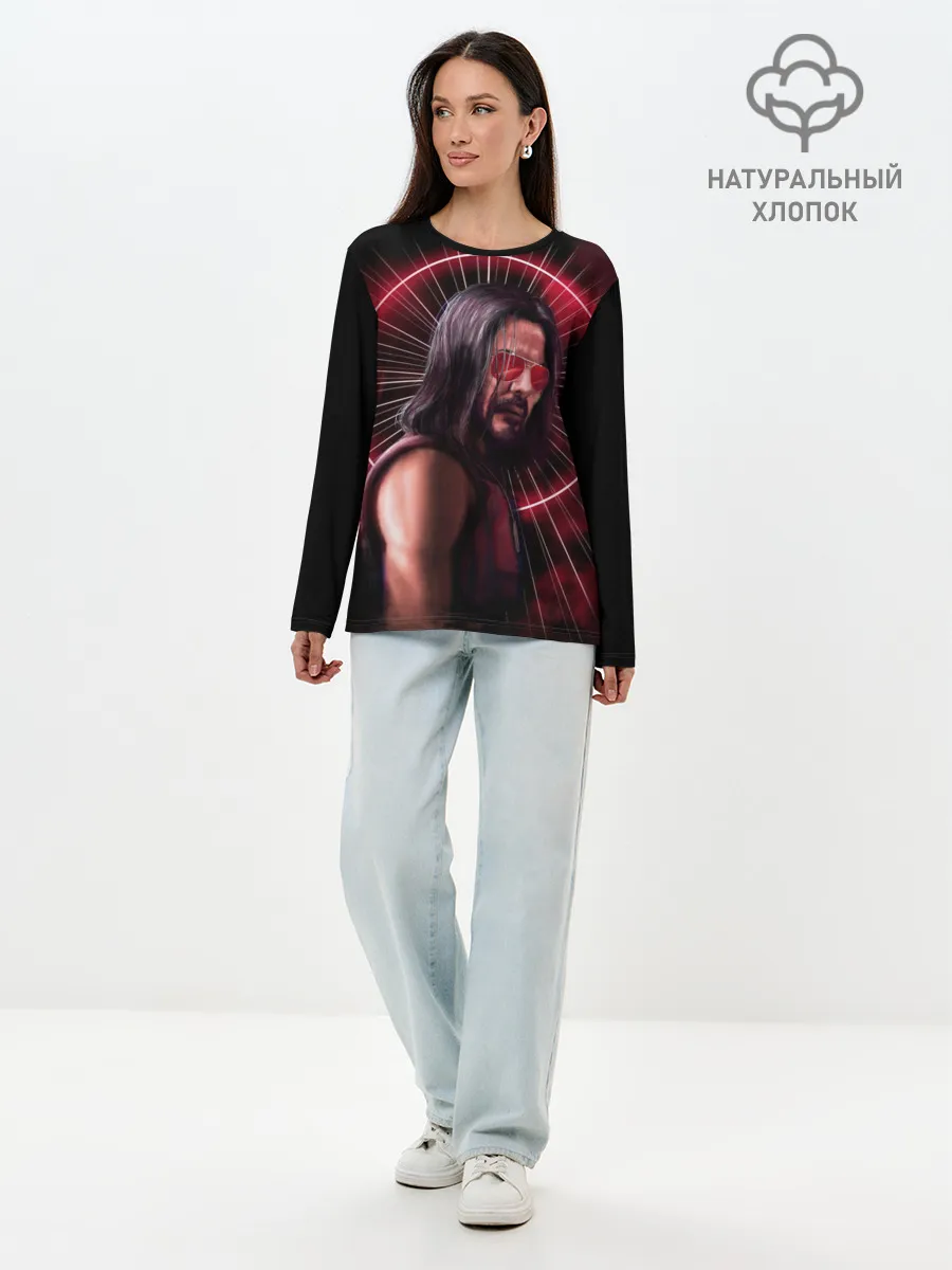 Лонгслив женский. Хлопок / CP77 | Johnny