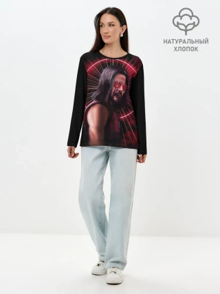 Лонгслив женский. Хлопок / CP77 | Johnny