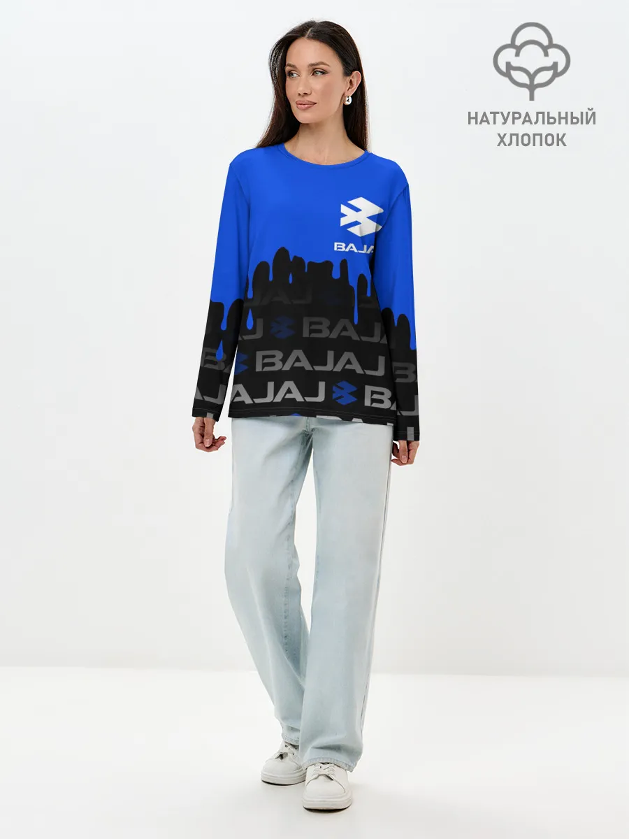 Лонгслив женский. Хлопок / BAJAJ / БАДЖАДЖ / SPORT