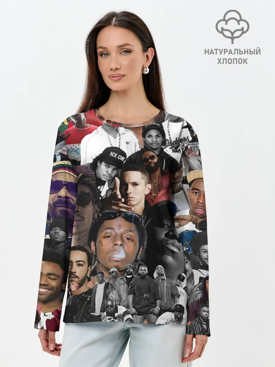 Лонгслив женский. Хлопок / Короли Рэпа | KING RAP