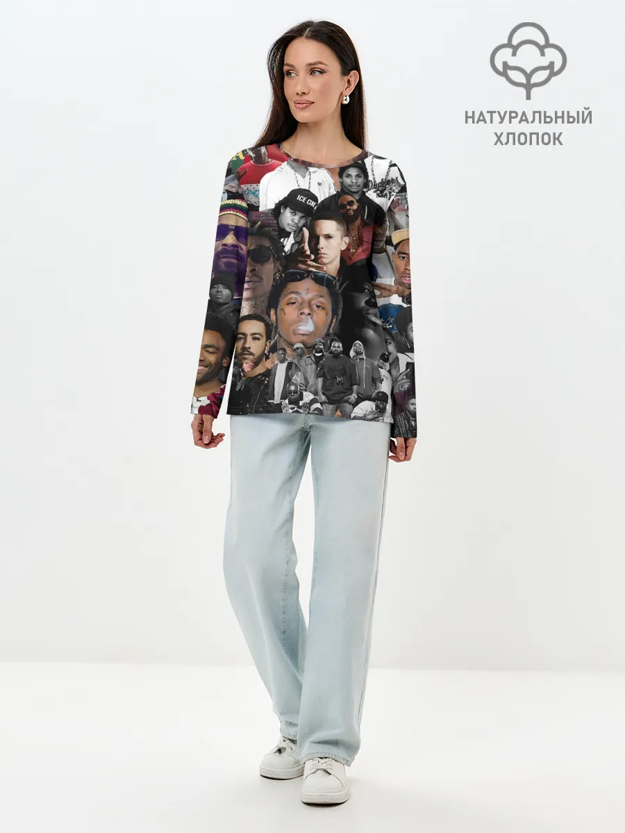 Лонгслив женский. Хлопок / Короли Рэпа | KING RAP