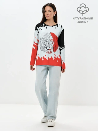 Лонгслив женский. Хлопок / LIL PUMP | ЛИЛ ПАМП