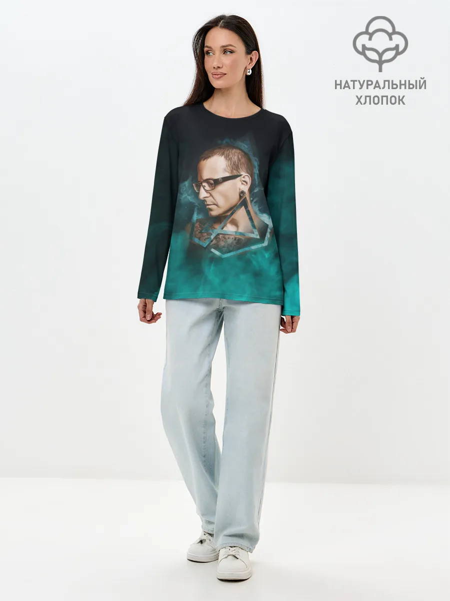 Лонгслив женский. Хлопок / CHESTER | LINKIN PARK | ЛИНКИН ПАРК