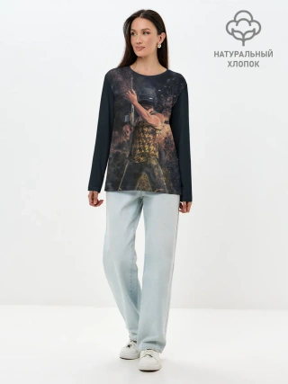 Лонгслив женский. Хлопок / Это Пабг, детка