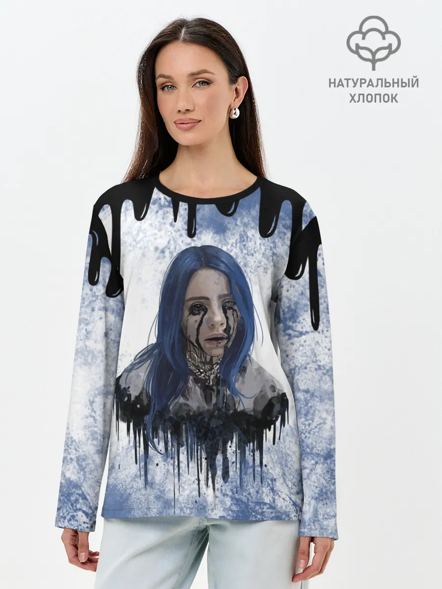 Лонгслив женский. Хлопок / BILLIE EILISH | БИЛЛИ АЙЛИШ
