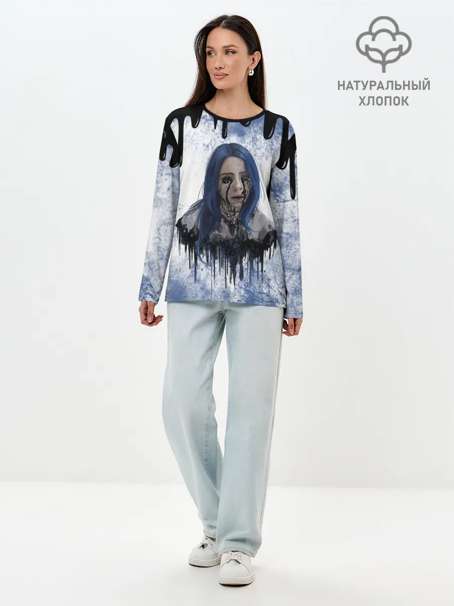Лонгслив женский. Хлопок / BILLIE EILISH | БИЛЛИ АЙЛИШ