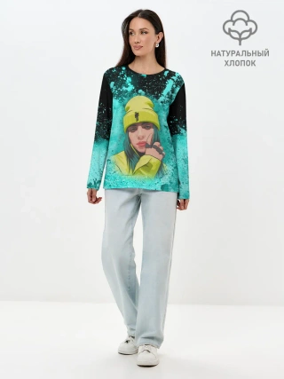 Лонгслив женский. Хлопок / BILLIE EILISH | БИЛЛИ АЙЛИШ