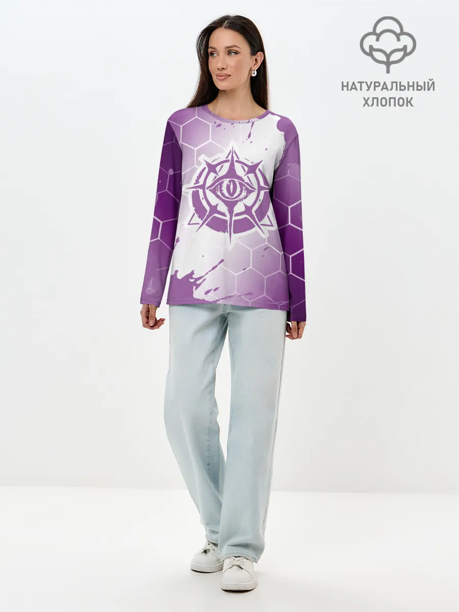 Лонгслив женский. Хлопок / New World - Ковенанты - Краска