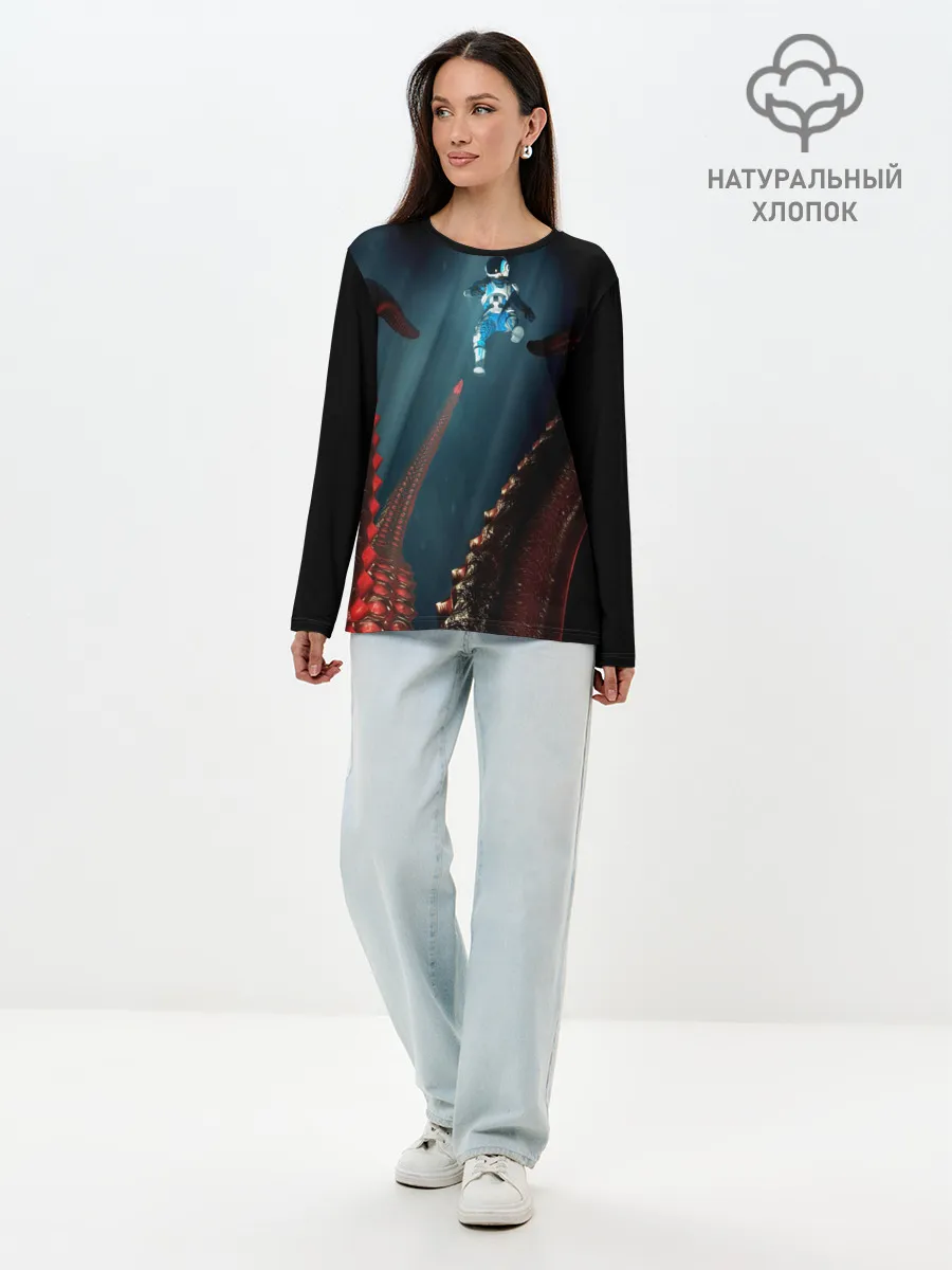 Лонгслив женский. Хлопок / MOONS OF MADNESS