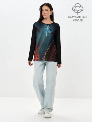 Лонгслив женский. Хлопок / MOONS OF MADNESS