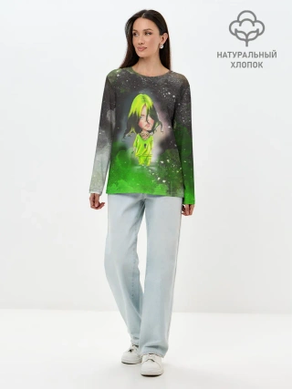 Лонгслив женский. Хлопок / BILLIE EILISH | БИЛЛИ АЙЛИШ