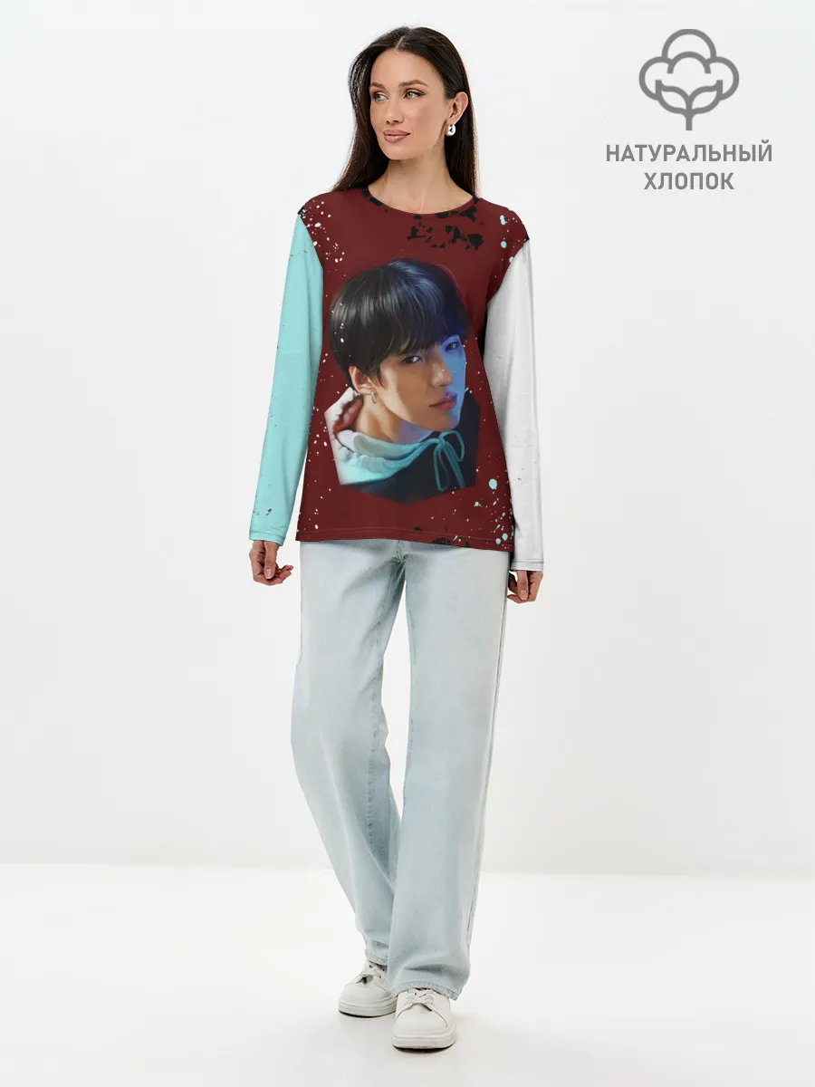 Лонгслив женский. Хлопок / MX | MONSTA X