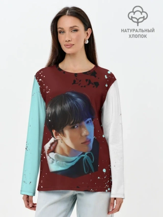 Лонгслив женский. Хлопок / MX | MONSTA X