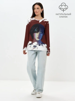 Лонгслив женский. Хлопок / MONSTA X | МОНСТА Х