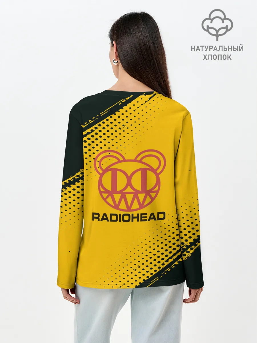Лонгслив женский. Хлопок / Radiohead | Радиохед | Лого