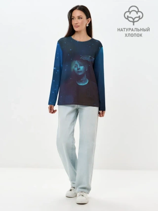 Лонгслив женский. Хлопок / BTS | БТС | ЛОГО