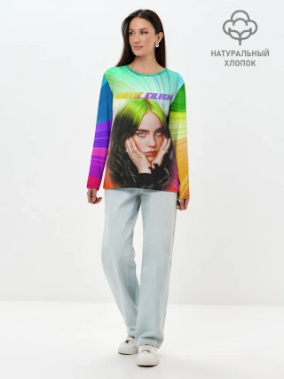 Лонгслив женский. Хлопок / BILLIE EILISH / БИЛЛИ АЙЛИШ