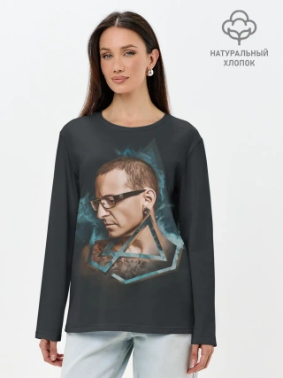 Лонгслив женский. Хлопок / Солист Линкин Парк