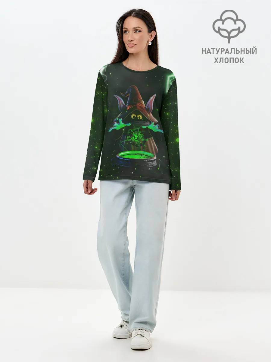 Лонгслив женский. Хлопок / ORKO | ОРКО | ВОЛШЕБНИК