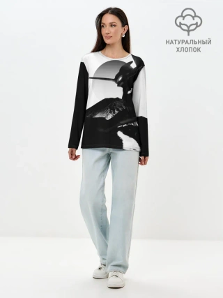 Лонгслив женский. Хлопок / ЗАКАТ ЕВАНГЕЛИОН