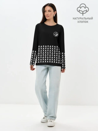 Лонгслив женский. Хлопок / ROLF АХАХА