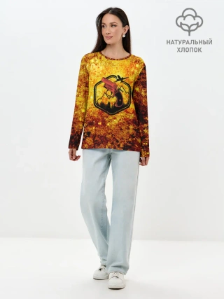 Лонгслив женский. Хлопок / АИР ДРОП | ПАБГ