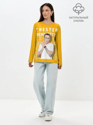 Лонгслив женский. Хлопок / Честер