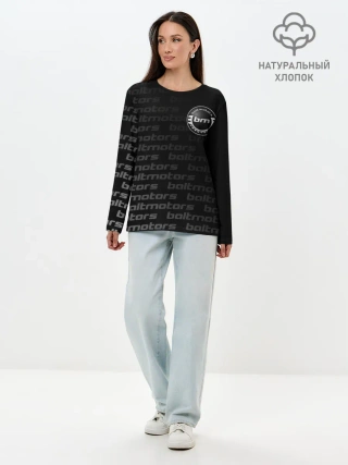 Лонгслив женский. Хлопок / BALTMOTORS / БАЛТМОТОРС