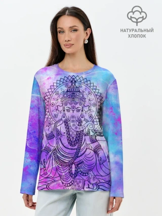 Лонгслив женский. Хлопок / Буддизм