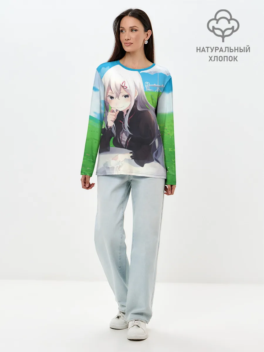 Лонгслив женский. Хлопок / Echidna