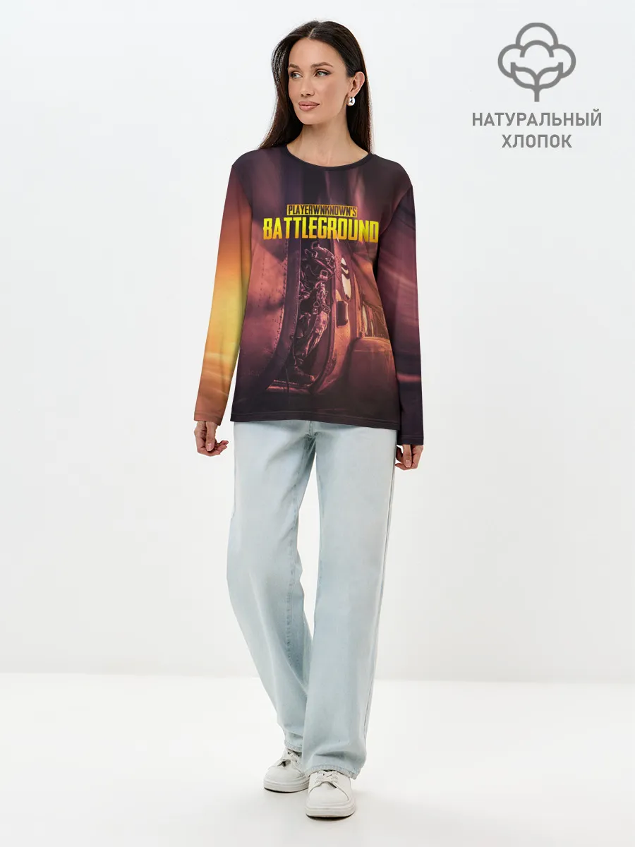 Лонгслив женский. Хлопок / PUBG PARAMO | ПУБГ ПАРАМО