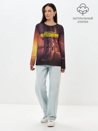 Лонгслив женский. Хлопок / PUBG PARAMO | ПУБГ ПАРАМО