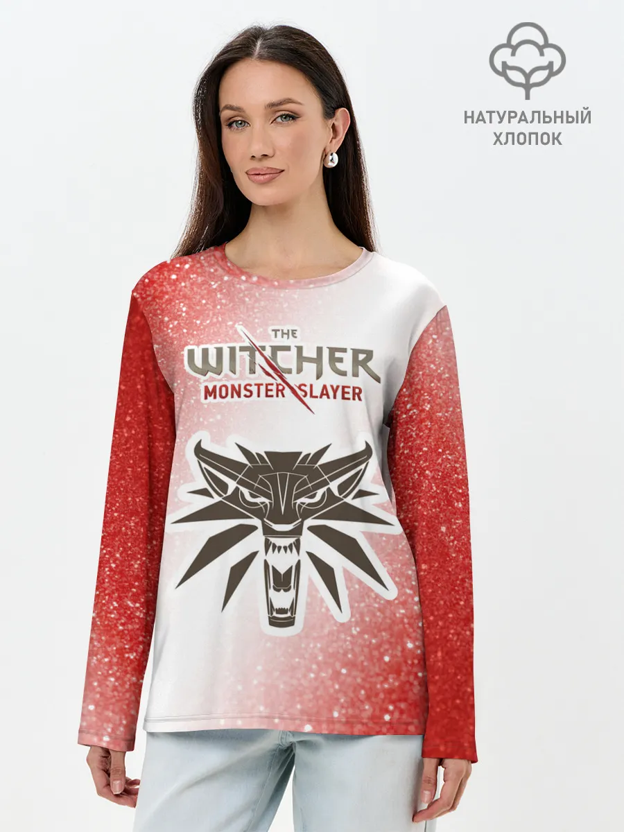 Лонгслив женский. Хлопок / The Witcher Monster Slayer - Noise