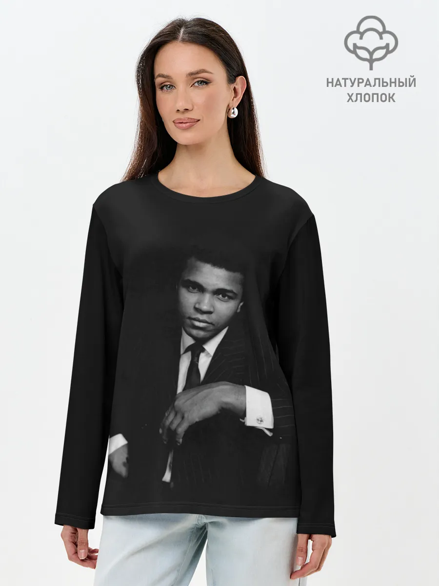 Лонгслив женский. Хлопок / Мухаммед Али Mohammed Ali