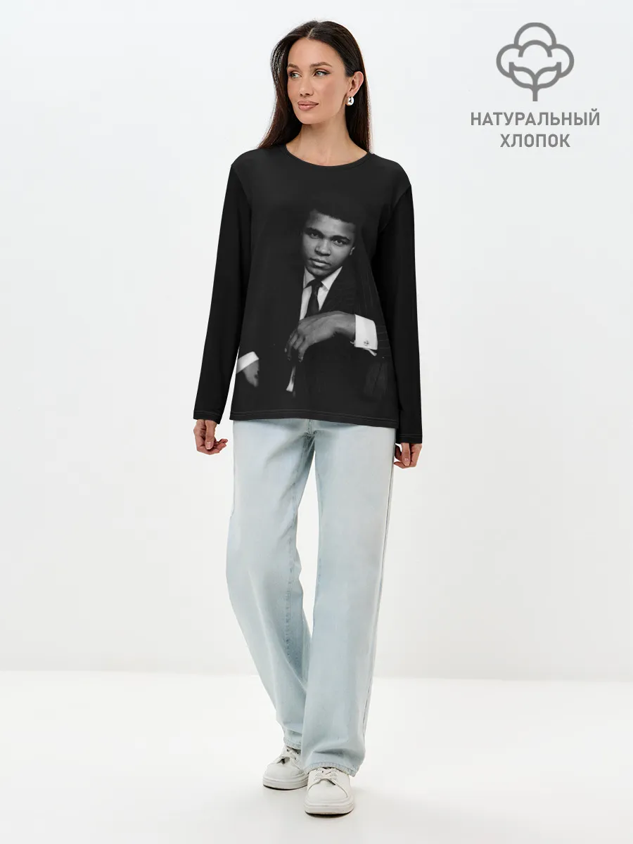 Лонгслив женский. Хлопок / Мухаммед Али Mohammed Ali