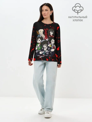 Лонгслив женский. Хлопок / ДОРОРО / DORORO / ГЕРОИ