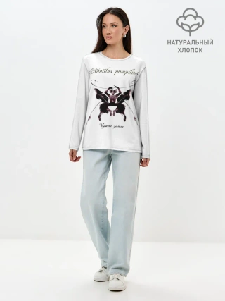 Лонгслив женский. Хлопок / Nautilus Pompilius Чужая земля