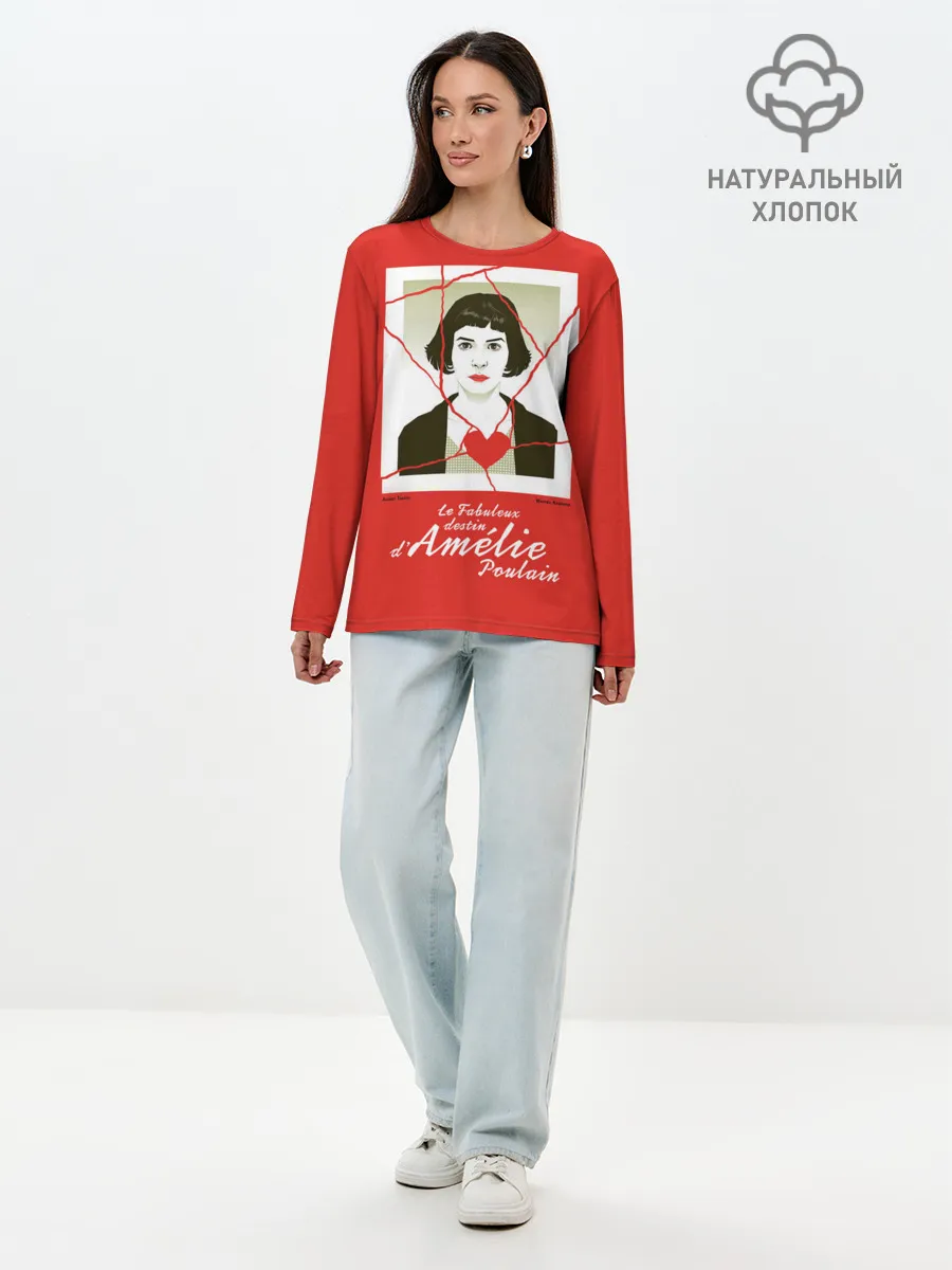 Лонгслив женский. Хлопок / Amelie