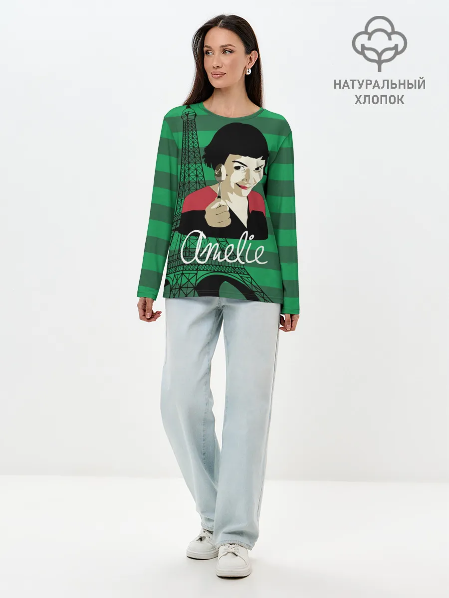 Лонгслив женский. Хлопок / Amelie