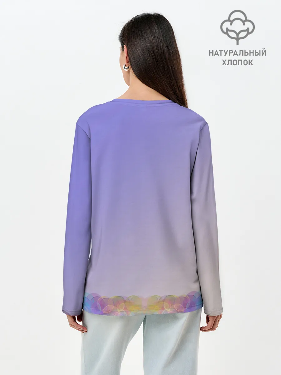 Лонгслив женский. Хлопок / Полетели!