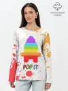 Лонгслив женский. Хлопок / Pop It - Rocket - Paint