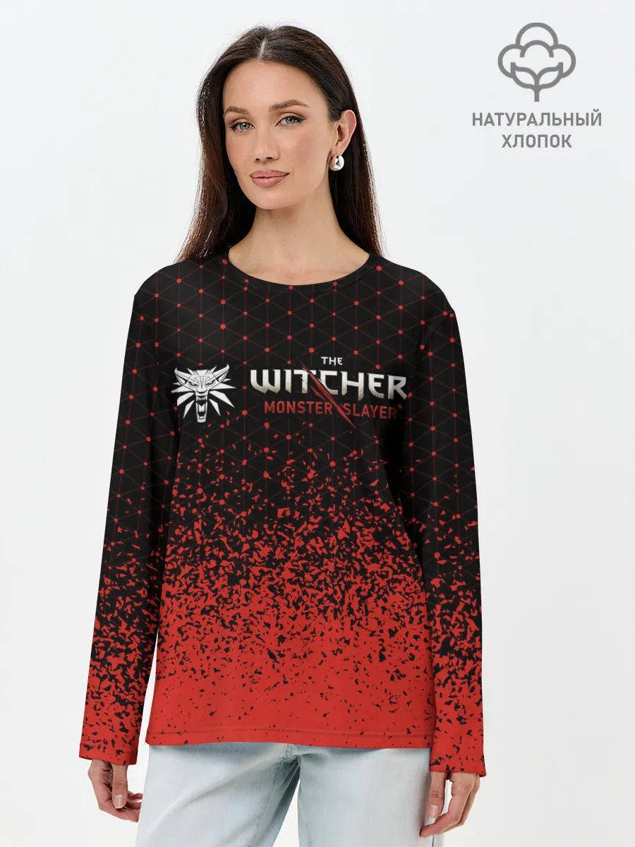 Лонгслив женский. Хлопок / Ведьмак: Охотник на Монстров - Краска